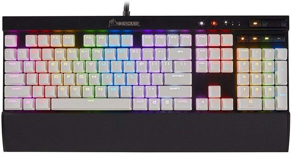 CORSAIR Gaming PBT DoubleShot Keycaps Full 104/105 Keyset White