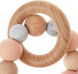 Jambu Beads Orbit Rattle Teether Blush