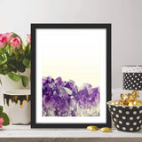 Poster Hub Feng Shui Earth Amethyst Crystal Stability And Balance Art Decor