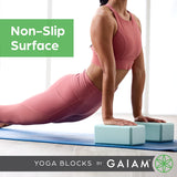 Gaiam Yoga Block Marbled Granite