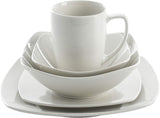 Gibson Home Zen Buffetware 39 Piece Dinnerware Set, White