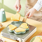 Love Heart Four Hole Frying Pan