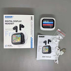 LX10 Earphones with LCD Screen - Black