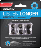Comply 291020011 Comfort Plus Premium Memory Foam Earphone Tips Black Mixed
