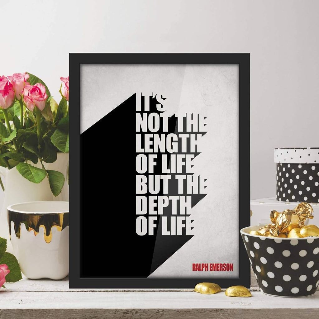 Poster Hub Not The Length Of Life Motivational Art Decor