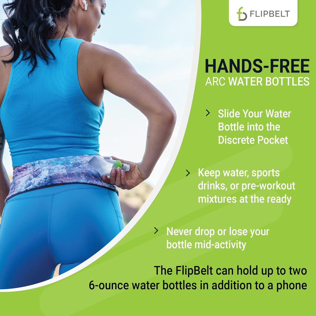 FlipBelt Portable Lightweight Running Water Bottle BPA Free 11 Fl Oz