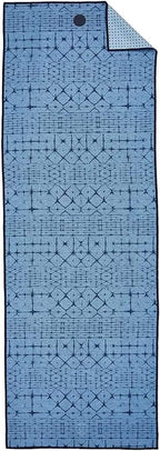 Manduka Yogitoes Skidless Yoga Mat Towel Star Dye Clear Blue 2.0 71in x 24in