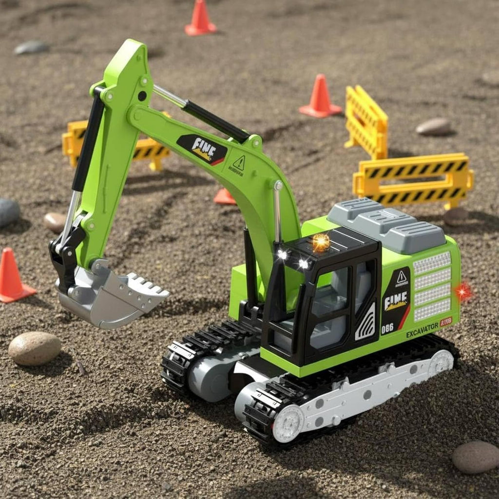 Mini Remote-Controlled Diecast Excavator