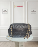 Chanel Vintage Metalasse Quilted Leather Shoulder Bag