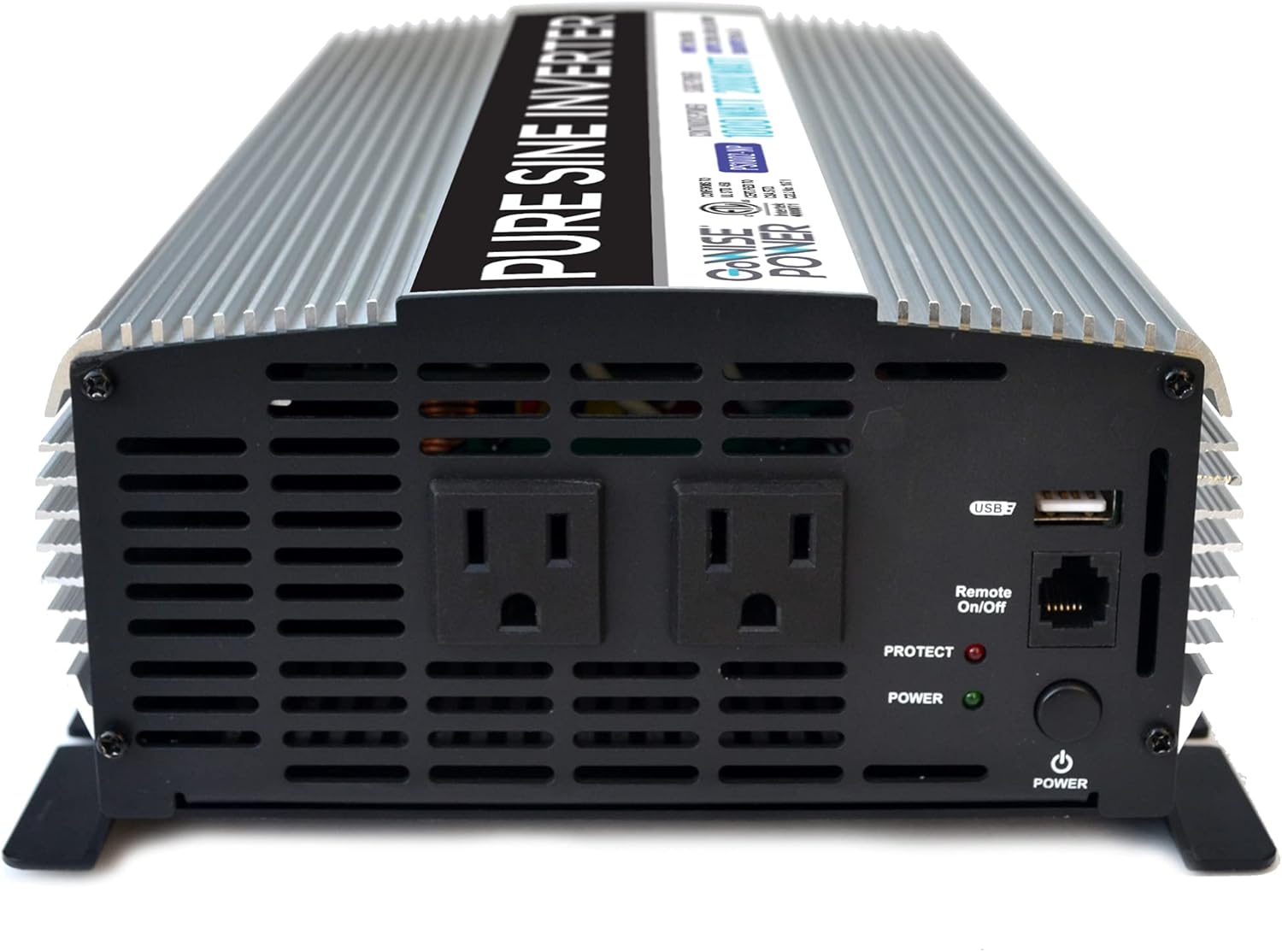 GoWISE Power 1000W Pure Sine Wave Inverter 12V DC to 120V AC PS1002NP