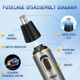 DSP 40032 3in1 Ear And Nose Hair Trimmer