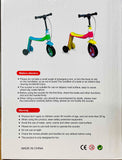 Variable Childrens Scooter 2in1 Pedal Scooter And Balance Bike