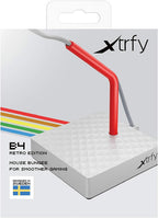 Xtrfy B4 Mouse Bungee For Smoother Gaming Flexible Silicone Arm Steady Base Non Slip Rubber Bottom Compact And Convenient Retro