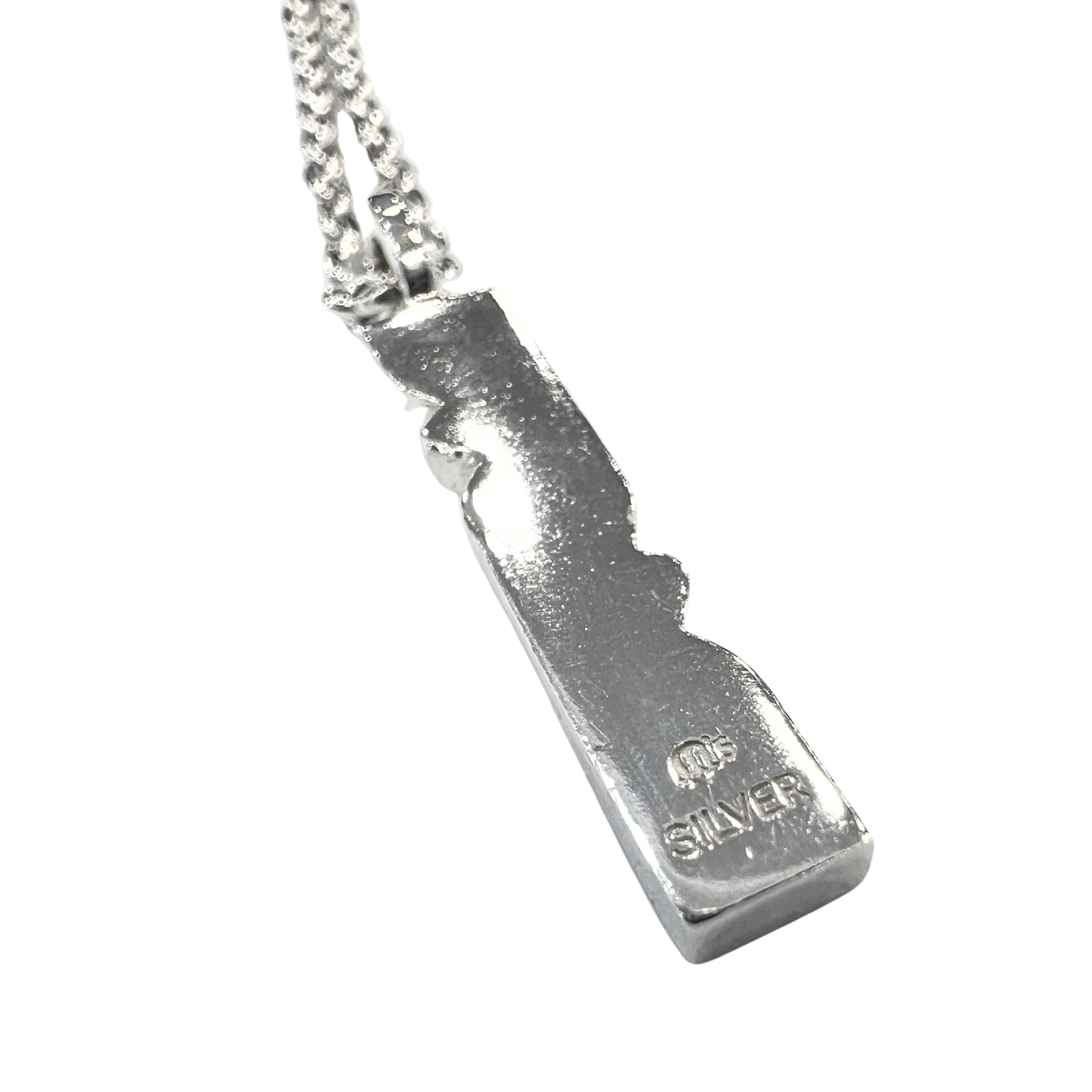 Sterling Silver Necklace With Silver Pendants Secondary image