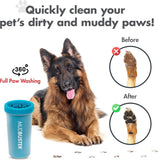 Dexas MudBuster Portable Dog Paw Cleaner Blue Large Paw Cleaner For Dogs Premium Quality Pet Supplies And Dog Accessories