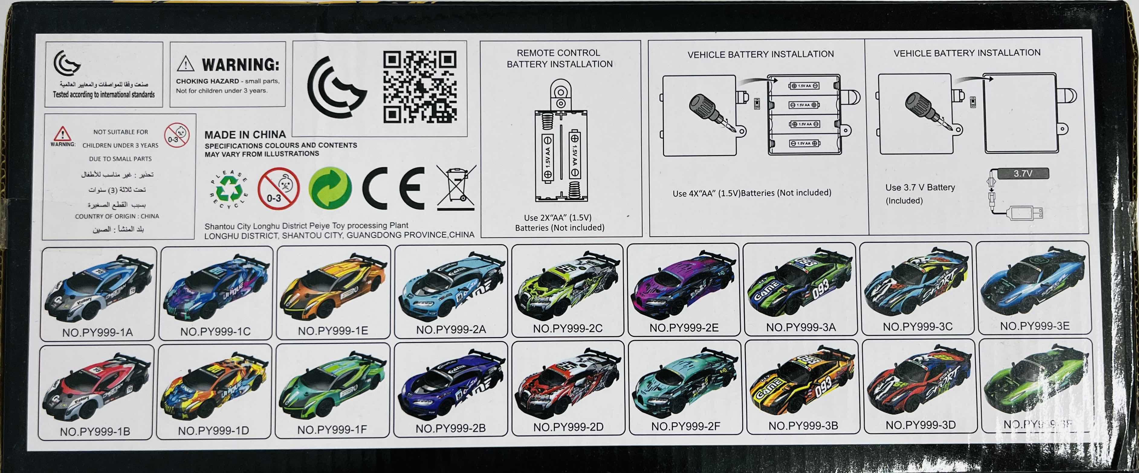 Racing Mania Storm Remote Control Transparent Car
