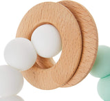 Jambu Beads Duo Rattle Teether Mint And White