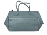 Furla Net Medium Tote Bag Slate Blue Pebbled Leather