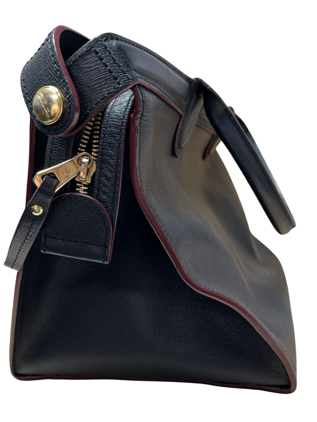 Longchamp Le Pliage Heritage Tote Black Leather