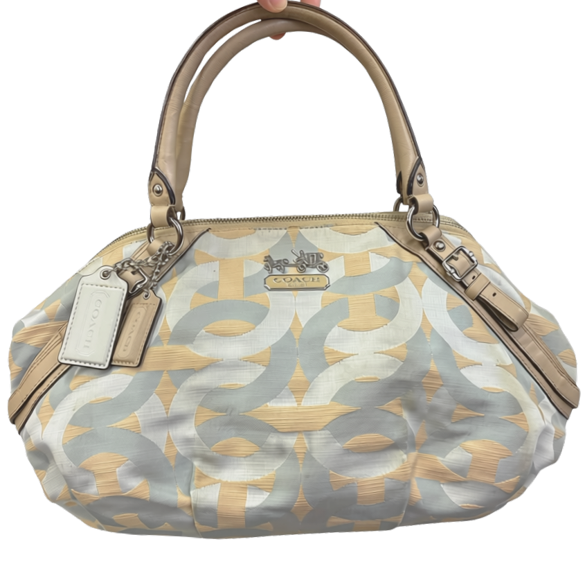 Coach 17075  Madison Dotted Op Art Large Sophia Satchel
