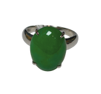 PT900 7.14CT Jade Ring 7.6G Size 10