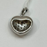 18KWG Heart Shape Diamond Pendant