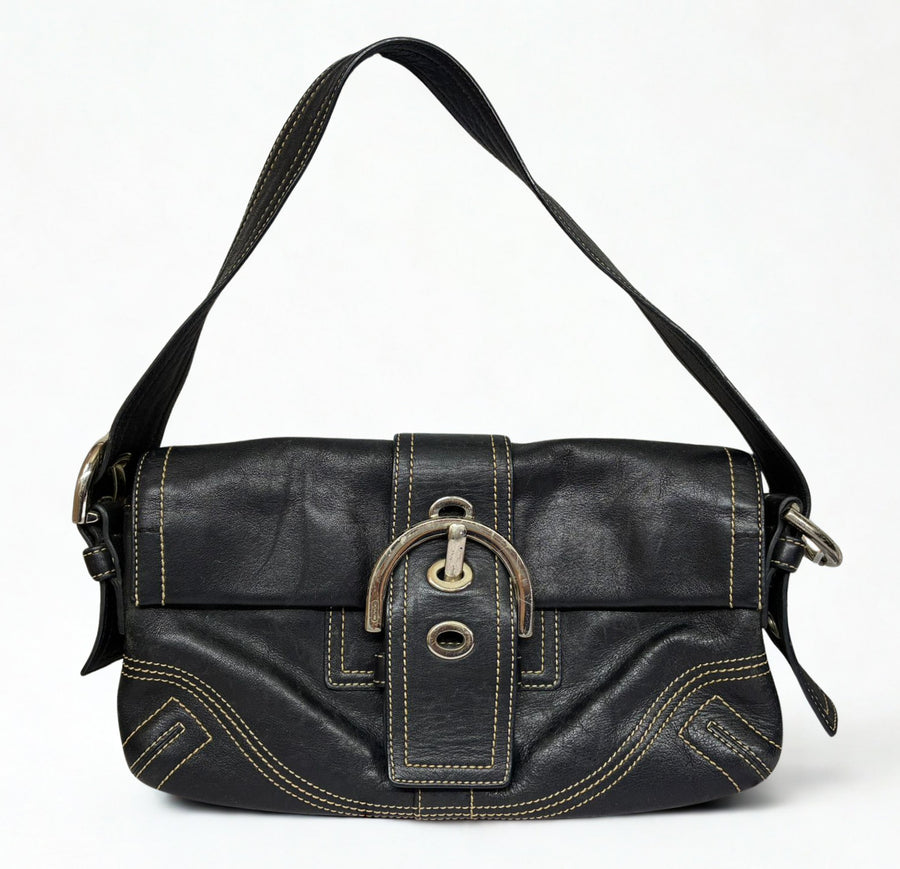 バッグ COACH Flap Soho Cotton Lether handbag Coach Soho Flap Shoulder Bag – Cash Converters