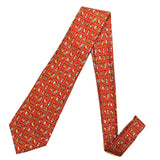 Salvatore Ferragamo Animals Red Necktie