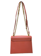 Charles And Keith CK2807011502 Front Flap Chain Handle Crossbody Bag Brick