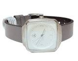Mercedes Benz Modern White Anthracite Black Stainless Steel Calfskin Womens Watch
