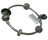 Pandora Bangle With 5 Charms Silver