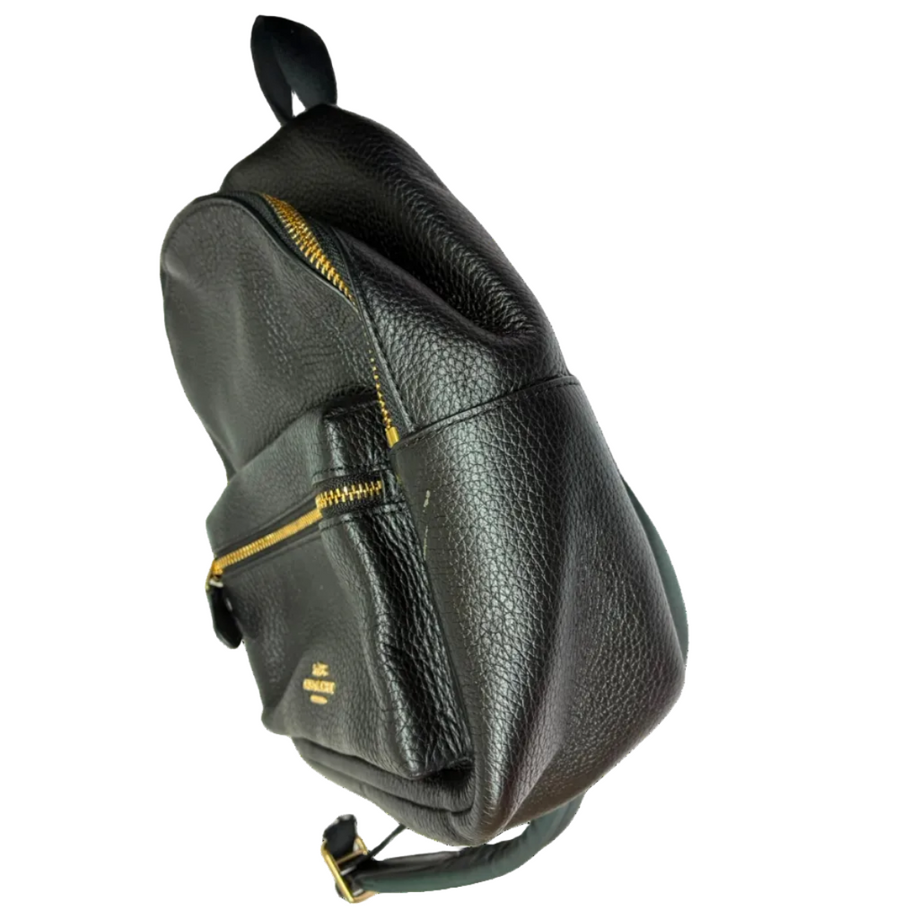 Coach F28995 Mini Small Charlie Backpack Pebbled Leather Black