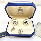 Royal Copenhagen Porcelain Cufflink & Tiepin