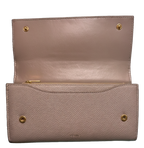 Celine Large Flap Wallet Grained Calfskin
