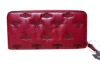 Vivienne Westwood Red Embossed Orb Long Wallet