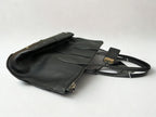Tods Joy Black Pebbled Leather Medium Tote Bag