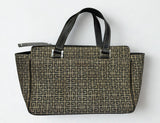 Vintage Givenchy 4G Monogram Canvas And Leather Handbag