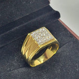 850YG D9 Men's Diamond Ring