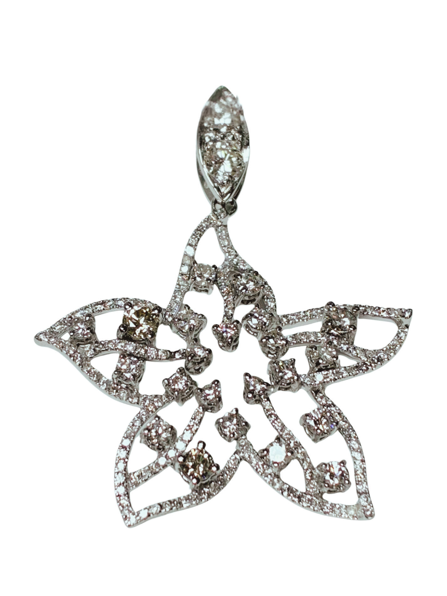750WG  Diamond Starburst Pendant 5.1GM Main image