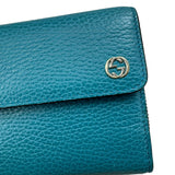 Gucci Ladies' Long Leather Trifold Wallet With Zipper