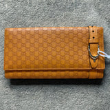 Gucci Long Wallet Leather Orange