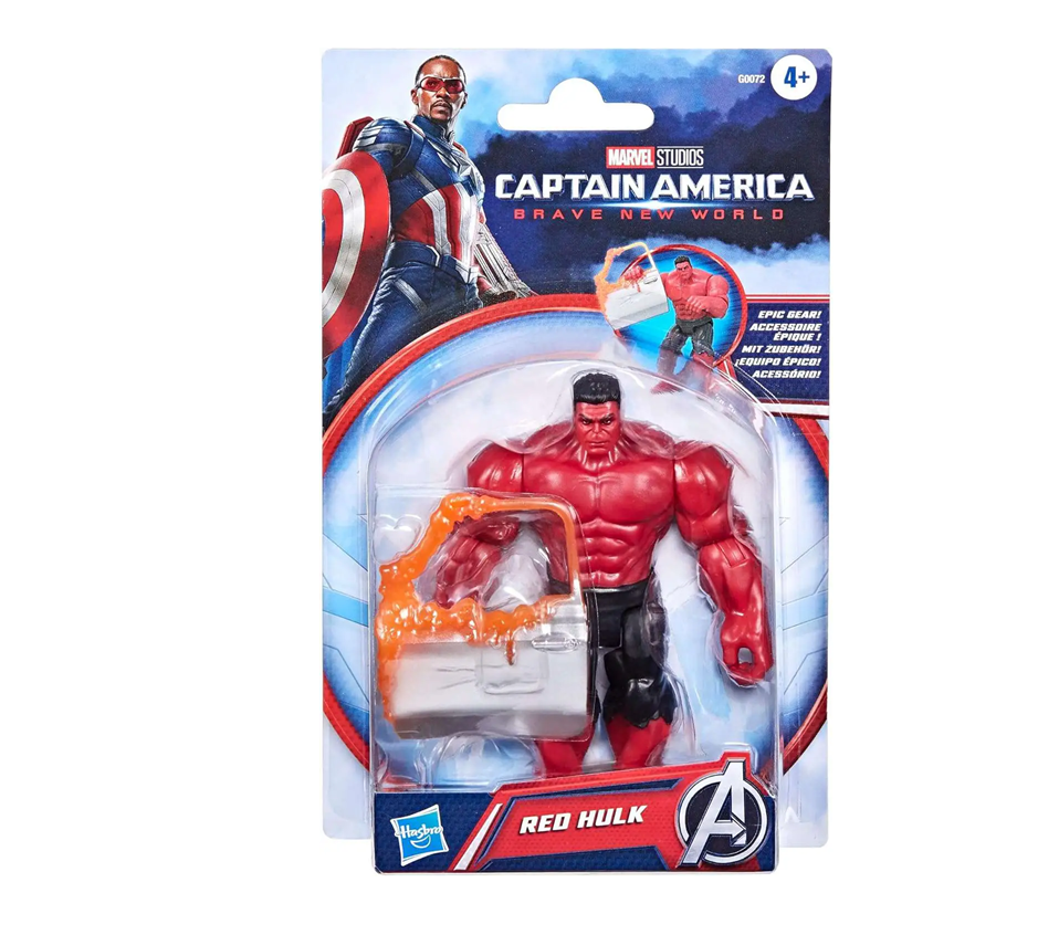 Marvel Captain America Brave New World Epic Hero Series Red Hulk Action Figure