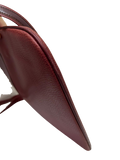 CARTIER Must Line Shoulder Bag Leather Bordeaux Gold Auth BA3142 Golden Dark red