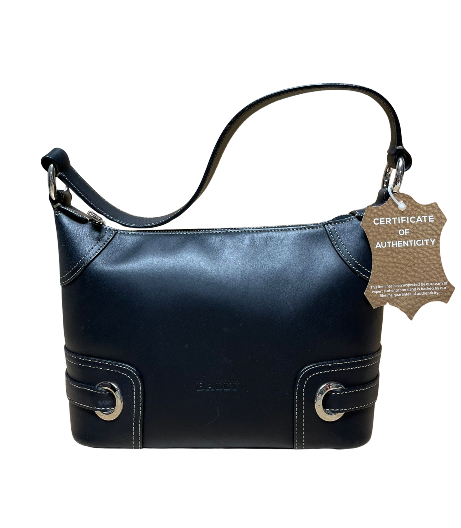 Bally Black Leather Shoulder Bag Main image