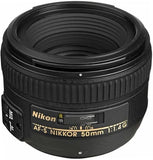 Nikon AF-S FX NIKKOR 50mm f/1.4G Lens with Auto Focus for Nikon DSLR Cameras