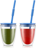 Double Wall Tumbler With Lid And Straw 0.3L Matisse 2 Pieces