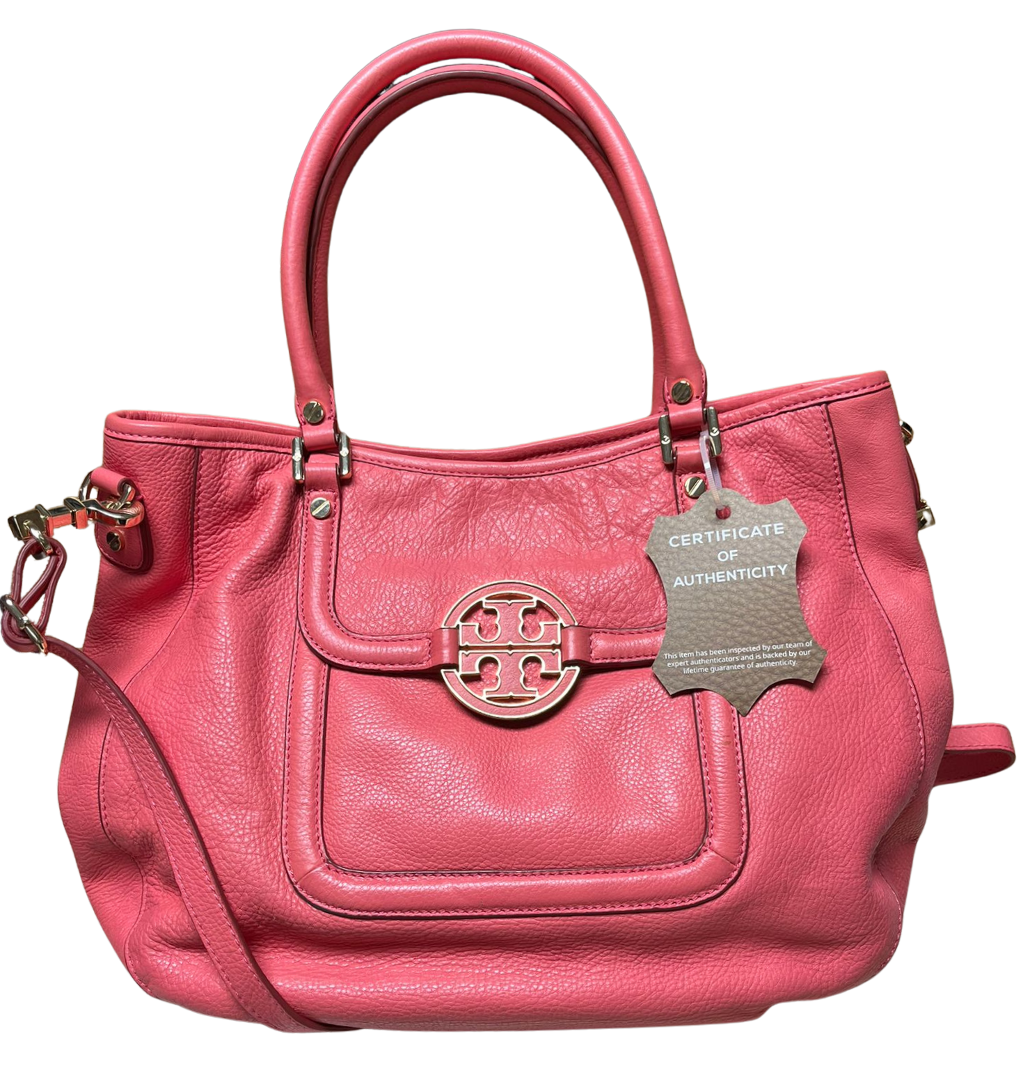 Tory Burch Tote Bag Peach Leather 2 way Secondary image