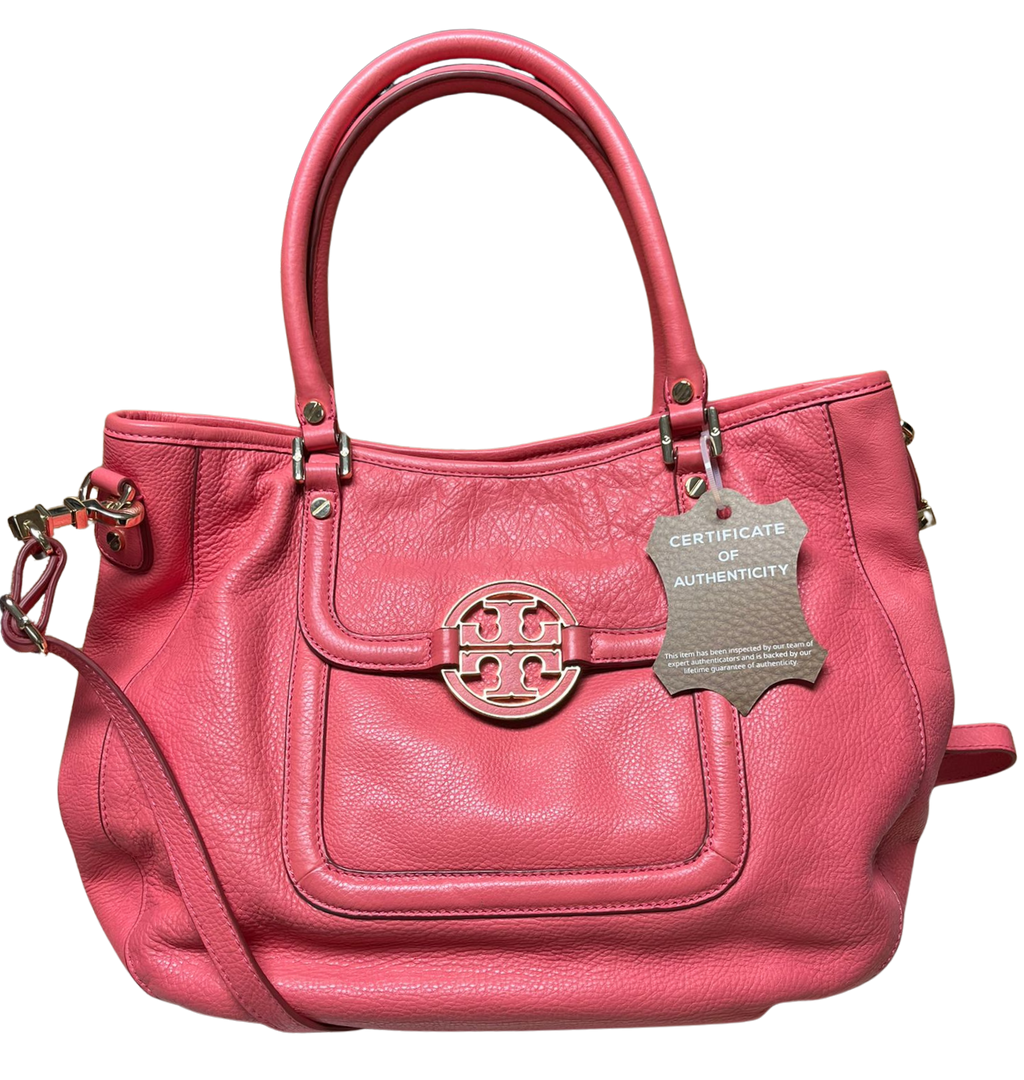 Tory Burch Tote Bag Peach Leather 2 way