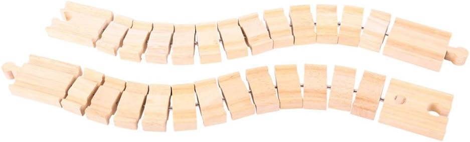 Bigjigs ‎BJT164 Rail Wooden Crazy Track Pack Of 2