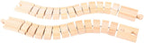 Bigjigs ‎BJT164 Rail Wooden Crazy Track Pack Of 2